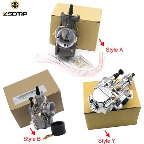 ZSDTRP 21 24 26 28 30 32 34mm PWK Motorcycle Carburetor fit 2T/4T with Power Jet Carb Racing Dirt Bike Scooter ATV UTV Off-road