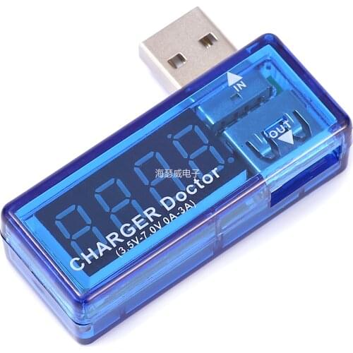 1PCS Digital Display Hot Mini USB Power Current Voltage Meter Tester Portable Mini Current and Voltage Detector Charger Doctor