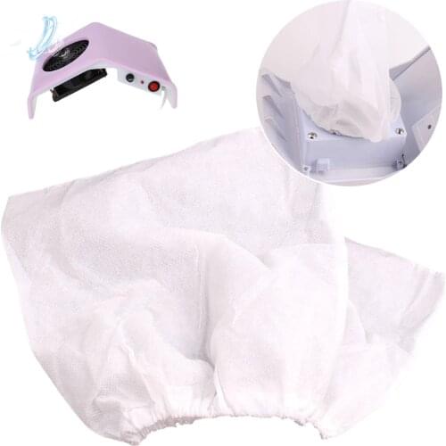10Pcs Nail Dust Collector Bag White Non-woven Vacuum Cleaner Replacement Bags Set Nail Art Collection Bag Manicure Accessory