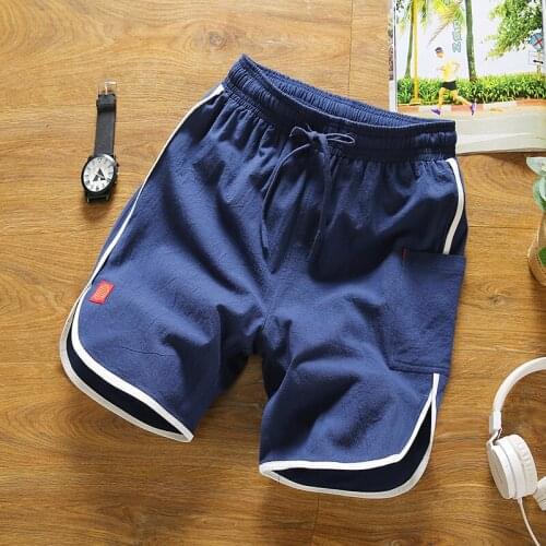 2020 summer mens cotton shorts high-quality elastic elastic waist casual shorts large size summer fashion beach shorts S-5XL