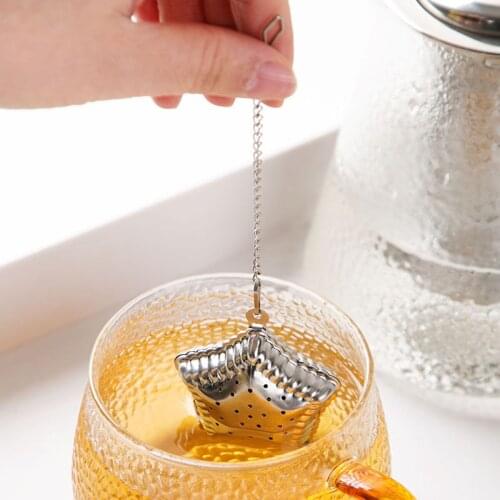 3PCS Stainless Steel Star Shape Tea Infuser For Loose Tea Leaf Spice Home Kitchen Accessories Mesh Filter Strainer