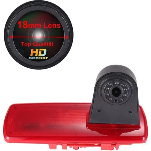 18mm lens HD Car Rear View Brake Light Backup Camera for OPEL VAUXHALL VIVARO RENAULT Trafic Auto Parking Reverse Backup Camera
