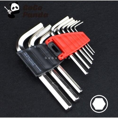 Free Shipping 9 IN 1 Standard Type Hex Key Wrench Set CRV Material 1.5 2 2.5 3 4 etc. HO-0119