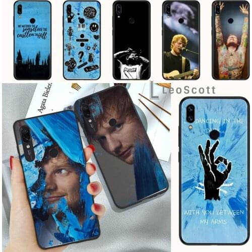 Ed Sheeran Phone Case For Xiaomi Redmi note 4 4X 8T 9 9s 10 K20 K30 cc9 9t pro lite max