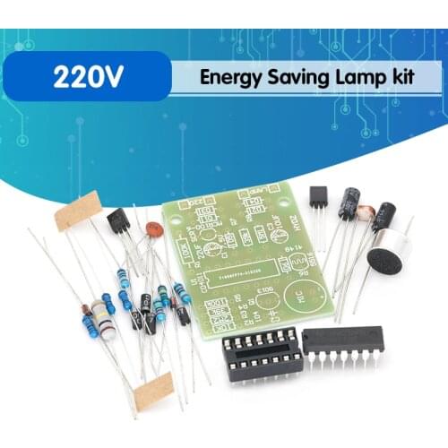 Energy Saving Lamp LED Light Incandescent Light CD4011 Sound and Light Control Switch Kit DIY Voice Control Parts Module
