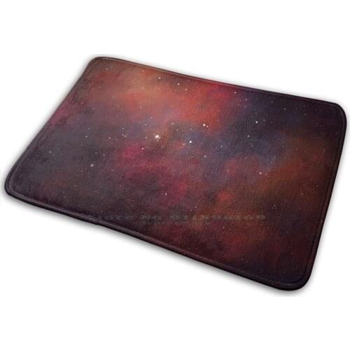 Space Fox Nebula Mat Rug Carpet Anti - Slip Bedroom Entrance Door Mat Space Galaxy Nebula Night Sky Cosmos Science Stars Univers
