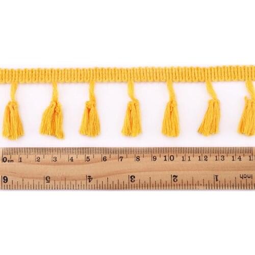 2Yards Lace Ribbon Tassel Fringe Cotton Ethnic Lace Trim Ribbon Sewing Dress Garment Curtain DIY Handmade Craft Accessories