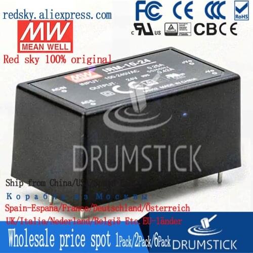 Nice MEAN WELL 2Pack IRM-10-24 24V 0.42A meanwell IRM-10 24V 10.08W Single Output Encapsulated Type