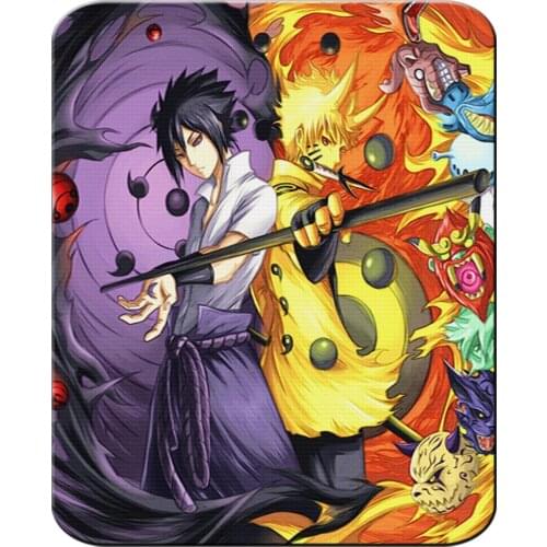 MERCHANDMANIA medium SASUKE and NARUTO SHARINGAN mat for raton computer pc laptop accessory offer