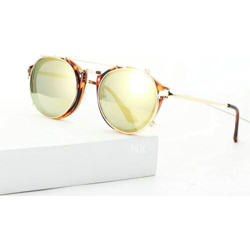 MINCL/ 2019 Men Myopia sunglasses Clip Retro Polarized Myopia Driving Glasses Clip On Dual Purpose Driving mirror goggles NX