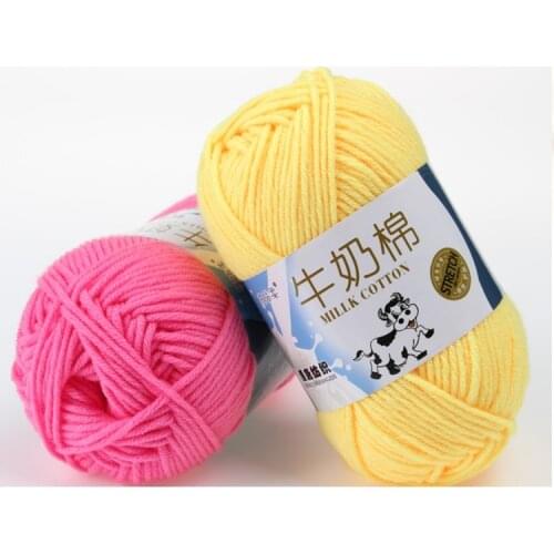 Mylb 50g Cotton Blended Milk Yarn Gradient Yarn Crochet Cotton Yarns/Thread For Hand Knitting Doll Sweater