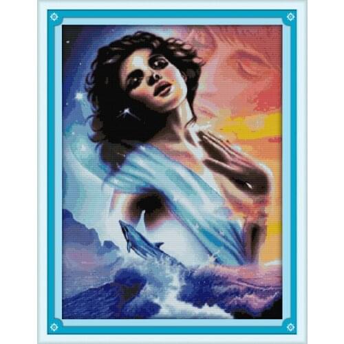 Intoxicated cross stitch kit people 18ct 14ct 11ct count print canvas stitches embroidery DIY handmade needlework