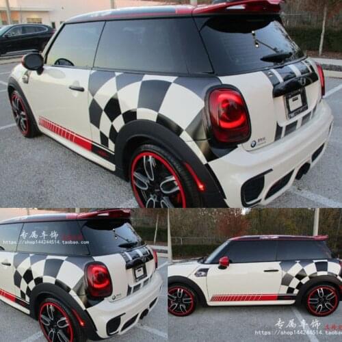 Car stickers For mini F56 57 58 R56 body exterior decoration stickers door stickers pull flower film one cooper clubman F55 F56