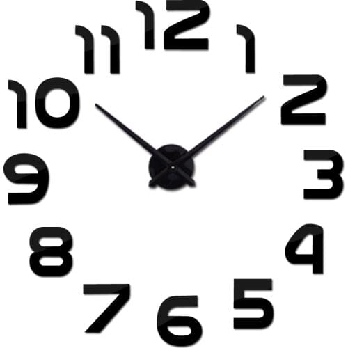 New wall clock watch clocks reloj de pared home decoration 3d acrylic special wall sticker Living Room Needle