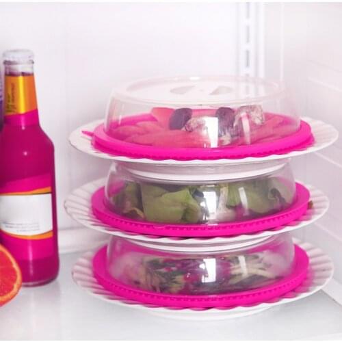 New Portable 1PC Oven Food Cover Plastic Microwave Bowl Splatter Lid Heat-resistant Heating Protector