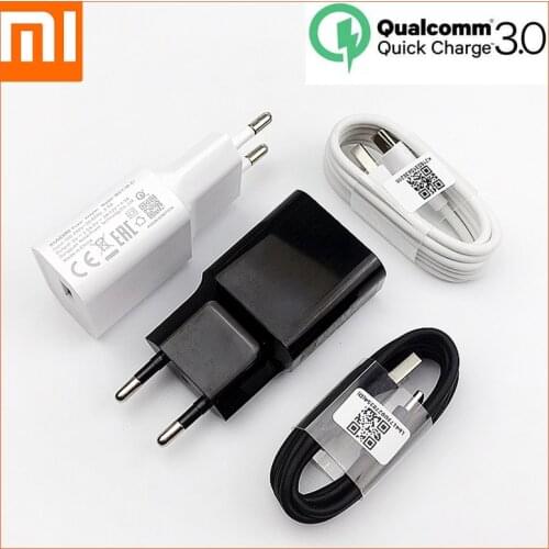 Origianl Xiaomi Fast Charger QC 3.0 18W Quick Charge power adapter USB For Mi 8 9 se 9t pro max 3 a2 a3 mix 3 Redmi note 7 8 pro