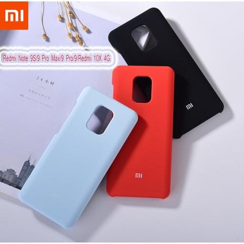 Original Liquid Silicone Phone Case For Xiaomi Redmi Note 9 Pro Max/Note 9s Luxury Soft Protector Cover For Redmi Note 9/9pro