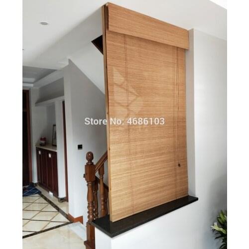 American style bamboo roller blinds window roller blinds blackout roller blinds printed curtain shutter curtain vintage porch