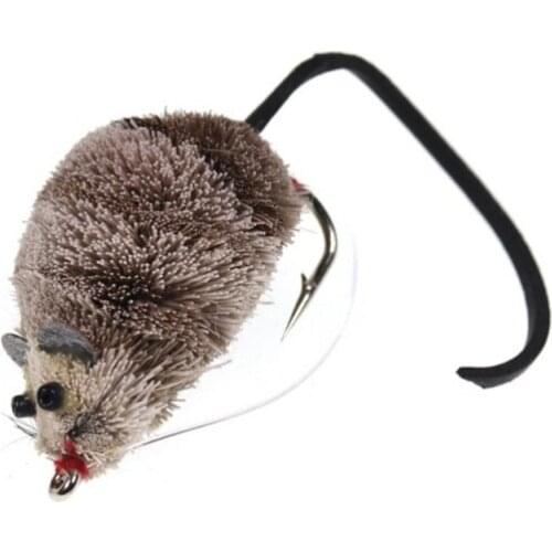 Fishing Tools Large Fly Fishing Lures with Hook Mouse Shape Fishing Lure Resin Rat Swimbait Pike Lure Freshwater Saltwater