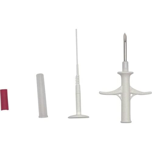 X 50pcs 1.4*8mm Plastic Injector Dog Microchip Syringe Animal Id Tag