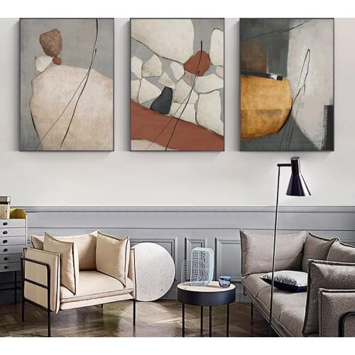 Modern Marble Abstract Color Block Wall Art Canvas Painting Print Geometry Poster Picture for Living Room Scandinavia Home Decor