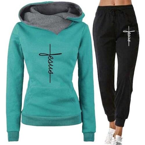 Long Sleeved Hoodie Sweatshirts Tracksuits Women Set Fleece Hoodies Sweatshirts Jogging Suit Outfits Women Clothing Sweatsuit