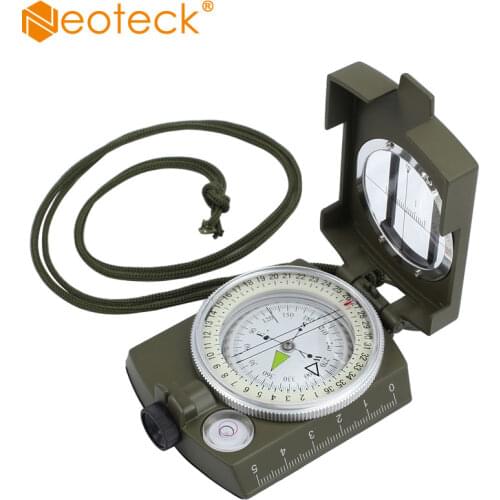 Neoteck Outdoor Compass Multifunction Waterproof Military Metal Sighting Compass For Hiking Camping Climbing Biking