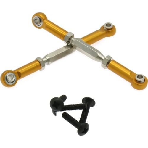 RCAWD Alloy Front Steering Linkage Tie Rod For Rc Model Car 1/10 Himoto Buggy Desertbuggy Rally E10Xb E10Xbl E10Db E10Dbl E10Sc