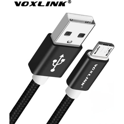 VOXLINK Micro USB 0.25m Short USB Cable Fast Charging Cable Data Mobile Phone Cable For Samsung S8 9 Huaiwei Xiaomi mi8 Meizu LG