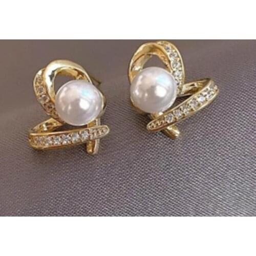 Korean Earrings Fashion Jewelry Love Simulation Pearl Earrings Oorbellen Statement Earrings For Women Stud Earrings Wholesale