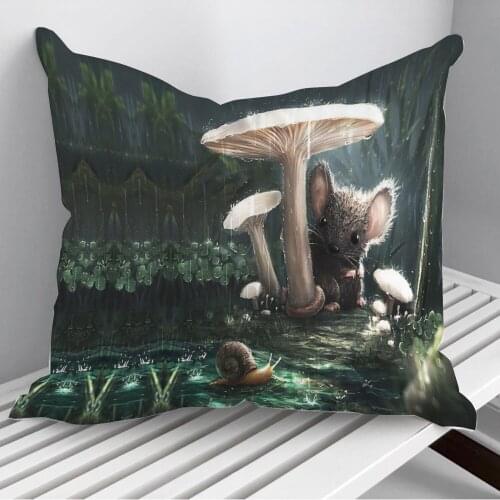 Animal fantasy Throw Pillows Cushion Cover On Sofa Home Decor 45*45cm 40*40cm Gift Pillowcase Cojines Dropshipping
