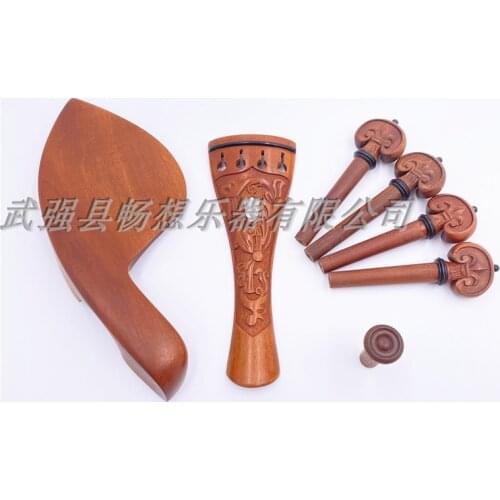 1sets 4/4 violin carved parts,nice Jujube wood parts,fine workmanship