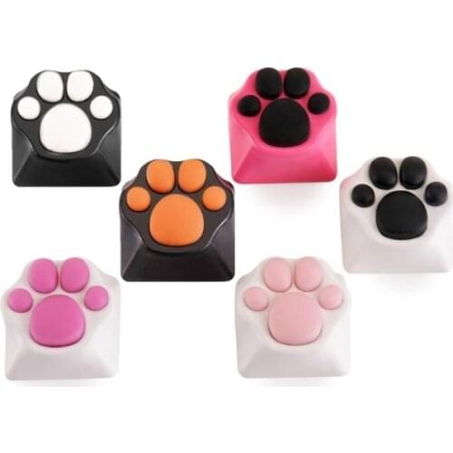 1Pcs Personality Customized ABS Silicone Kitty Paw Artisan Cat- Paws Pad Keyboard keyCaps for Cherry MX Switches