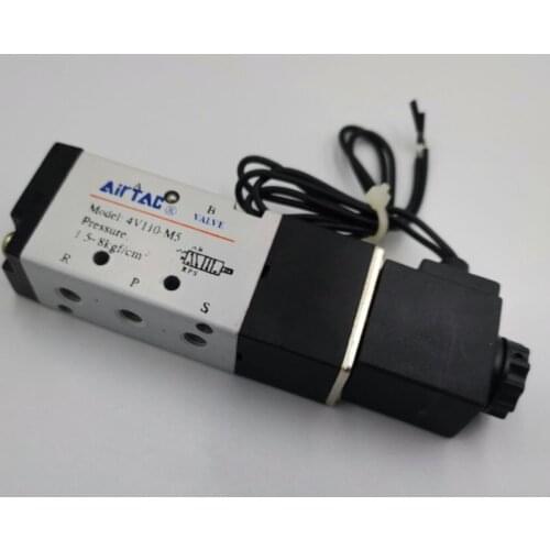 4V110-M5 M5Inner Guide Type 5 Way 2 Position Solenoid Valve AC110V AC220V AC24V 24V DC 12V DC