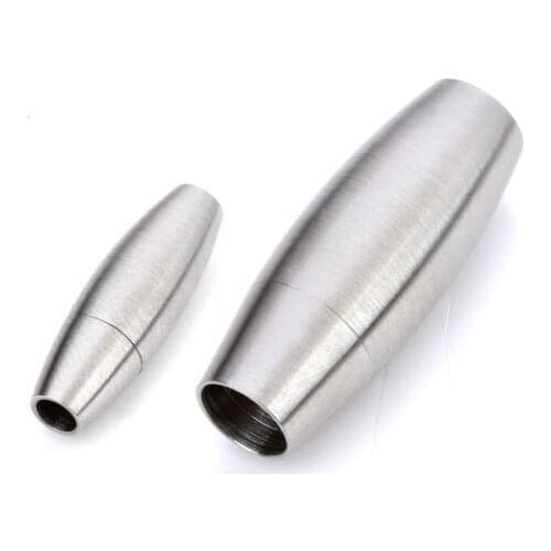 2Pcs Stainless Steel Magnetic Clasps Leather Cord Bracelet Magnet Lace Buckle Necklace DIY Jewelry Making Accessories fgt34