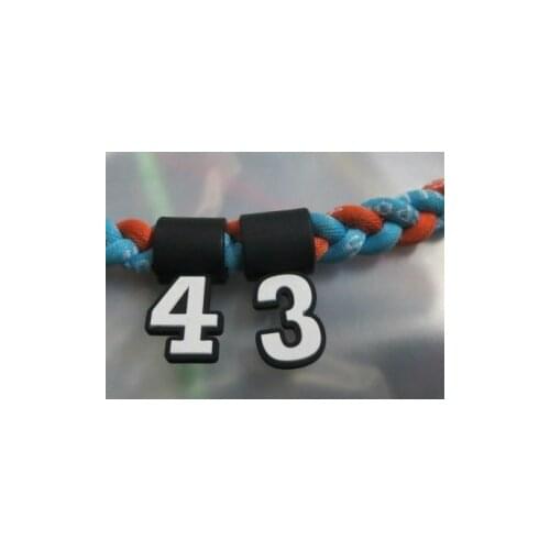 2018 new arrival silicone digital Number Pendant 0-9 for baseball/softball necklace