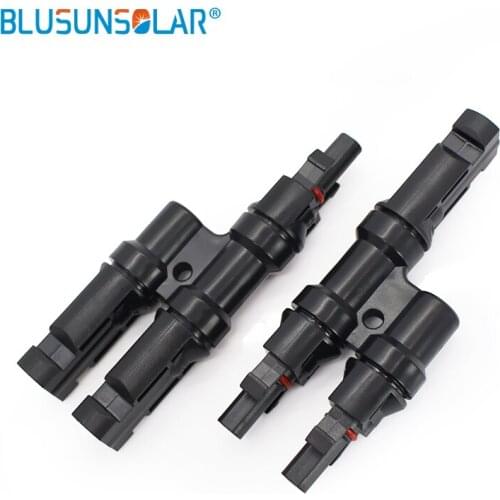 50 Pairs/lot Top Quality PV T-Branch Connector 2 In 1 Parallel PV Cable Connector For Solar PV System LJQ140 Solar