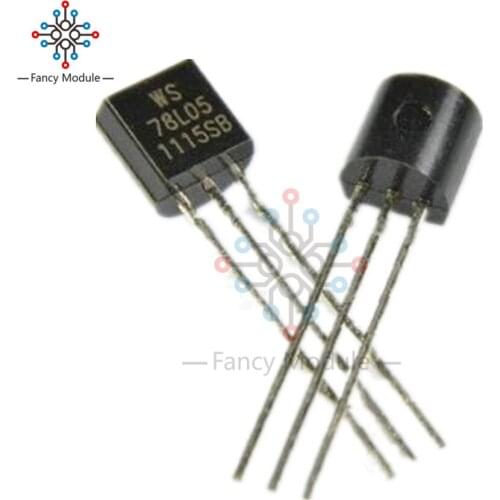 50PCS WS78L05 78L05 TO-92 5V 100mA Voltage Regulator IC