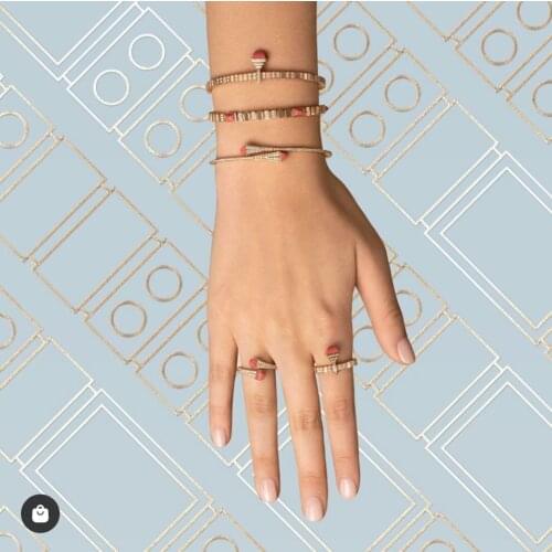 AccKing luxury Unique African Bangle Ring Set Jewelry Sets For Women Wedding Cubic Zircon Crystal CZ Dubai Bridal Jewelry Set