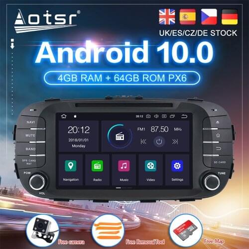 Android 10 For Kia Soul 2 PS 2013 - 2017 Car DVD PX6 GPS Navigation Carplay Auto Radio Stereo Video Multimedia Player No 2din
