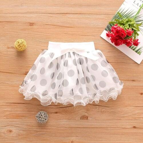BKCS-013 New Arrival Promotion! 2021 Girls Sweet Polka Dot Skirt Children Summer Clothing Princess Cute Tutu baby Wear