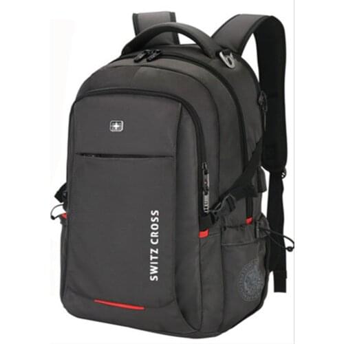 Luggage Daypack for Men Women College School Bag Travel 16 Inch Laptop Mochila Swiss Backpack Usb Charging Anti-Theft Business