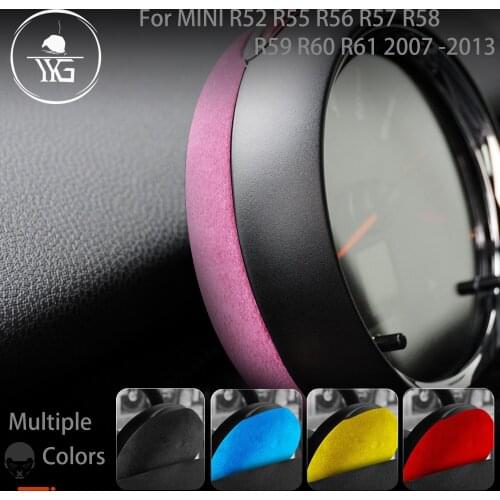 For Mini Cooper Hatch R55 R56 R57 R58 R59 R60 2007-2013 Speed Meter Pointer Gauge Pod Suede Turn Fur ABS Cover Car Moulding