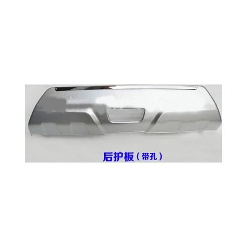 For nissan X-TRAIL 2014 2015 High quality ABS Chrome Rear fender after bezel bumper cover trim with hole