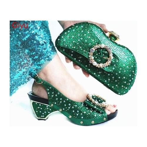Doershow Women Shoes and Bags To Match Set Italy Party Pumps Italian Matching Shoe and Bag Set for Party Parties HLP1-32