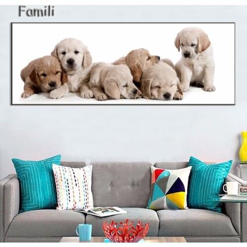 Wall Art Canvas Painting Frame Home Decor Animal Dogs Pictures Living Room HD Printed Castle Movie Poster,art painting