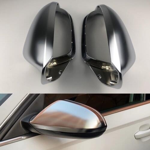 For AUDI A6 C7 2012-2017 Left Right Rearview Mirror Caps Cover Car Side Replacement Rear View Mirror Cover cap