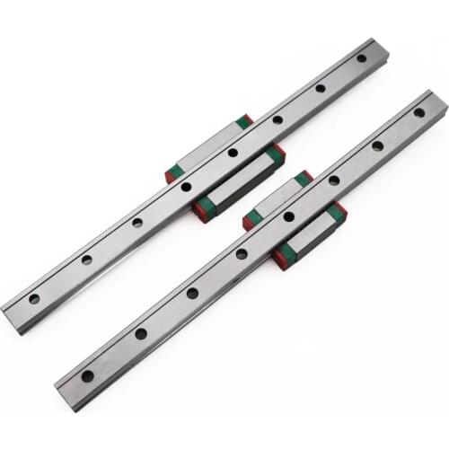 Linear guide 3D Printer MGN7 MGN12 MGN15 MGN9 L 100 350 400 500 600 800mm miniature linear rail slide 1pcs MGN MGN12H carriage