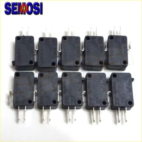 10pcs/lot 3 Pin ZIPPY Microswitch 250V 5A Sensitive Switch for Arcade Push Button HAPP Type Standard Arcade Parts