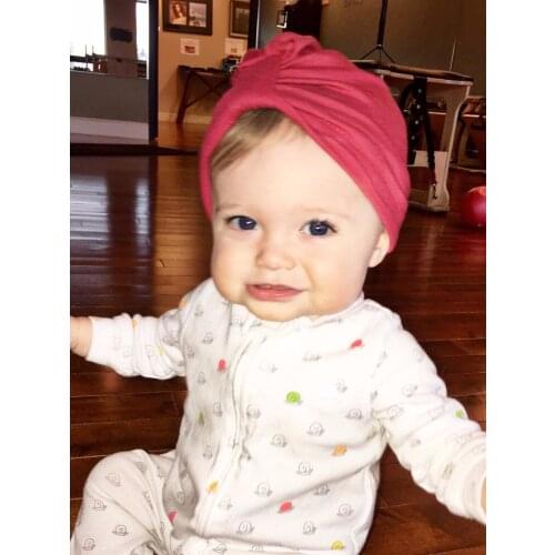 New Designed Cute Baby Hat Cotton Soft Turban Knot Girl Summer Hat Bohemian style Kids Newborn Cap for baby girls